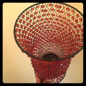 Beaded candle holder